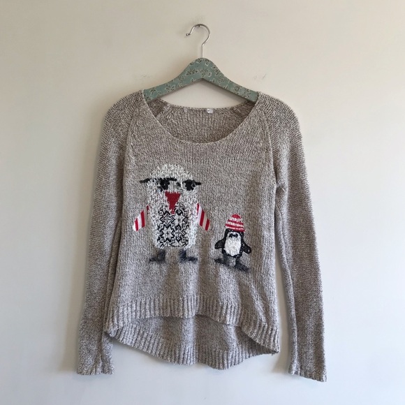 American Rag Penguin Graphic Sweater - Picture 1 of 5